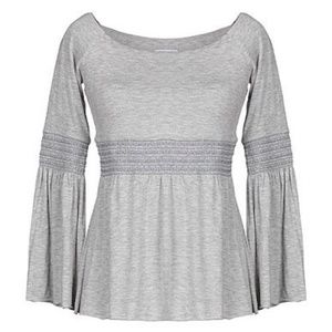 New! Bailey Soft Gray Baby Doll Top Sz. XS